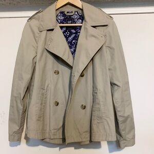 GAP Short Double Breast Trench Coat